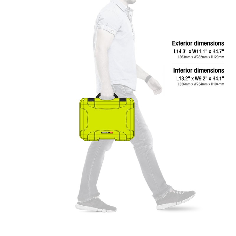 Nanuk 910 Waterproof Hard Case Empty - Lime