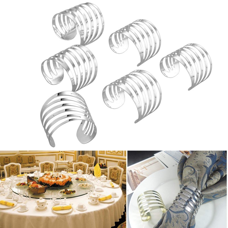 Napkin Rings Napkin Rings Set Metal Restaurant Table Decoration Napkin