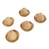 5Pcs Mini Sombrero Straw Hats 3.7in Diameter Retro Simple Style