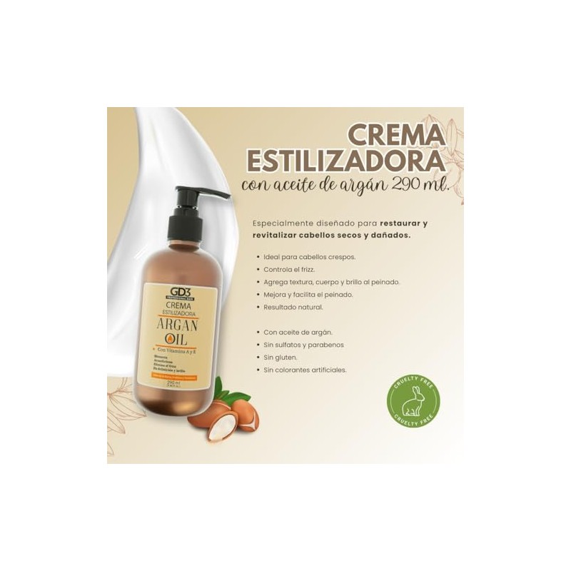 GD3 Crema Fijadora con Aceite de Argán 290 ml