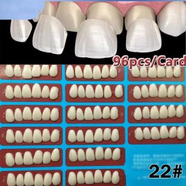 Unbranded 96PCS/Card Dental Tooth Veneer Anterior Resin Thin Teeth Veneers Porcelain 22#A2