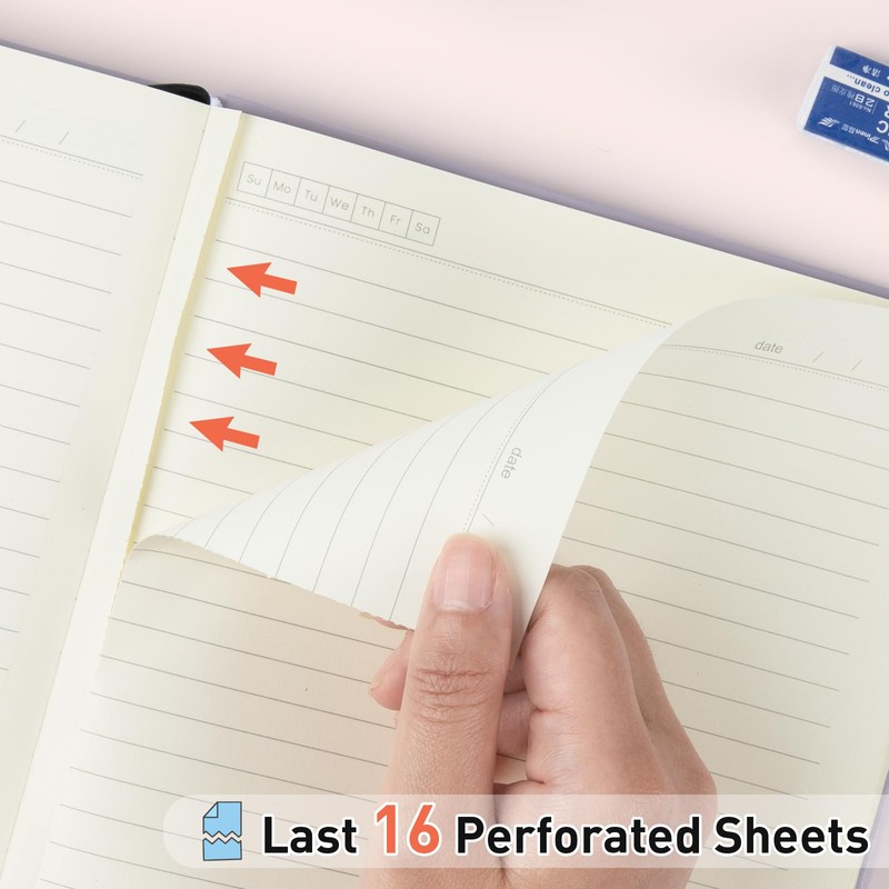Umriox Notebook A5 Lined, 365 Pages Diary for Adults, Hardcover