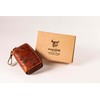 Matador K-65 Genuine Leather Keyring, Printed brown, Elegant