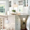 Brikey Brass Gold Pendant Light - Clear Glass Ceiling Lamp