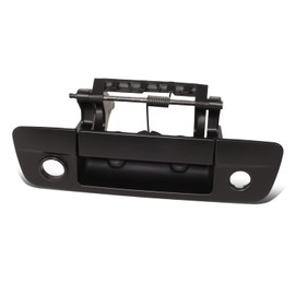 Auto Dynasty [Camera Hole and Keyhole Model] Rear Tailgate Handle Compatible with Ram 1500 2500 3500 09-21, Primered Black
