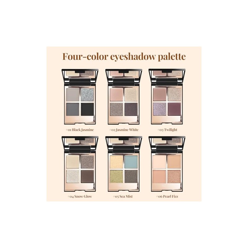 Paleta De Sombras De Ojos Mate Y Brillantes Kit Resistente