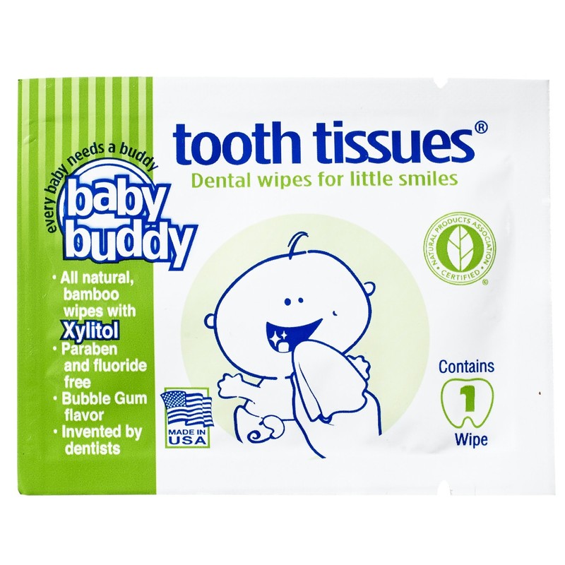 Baby Buddy Wipe N Brush Silicone Toothbrush and Dental Wipe
