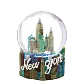 Skyline New York City Snow Globe Souvenir Figurine 80mm (4.5 Inches Tall) from NYC Snow Globes Collection