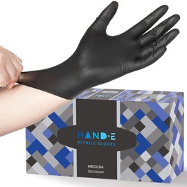 Black Nitrile Medical Gloves Disposable X Large - 200 Count - Latex Free, Extra Thick 5 Mil Surgical Medical Exam Gloves, Powder Free