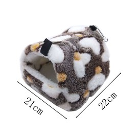 Tucireat Small Animal Winter House Guinea Pig House Small Animal Beds Small Animal Cave for Chinchilla Hamster Bed Hamster House Small Animals Cuddly Cave Warm Bed Home Cave Hamster House Hamster