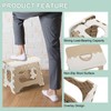 uxcell 8" Folding Step Stool for Adults 165 lbs Capacity
