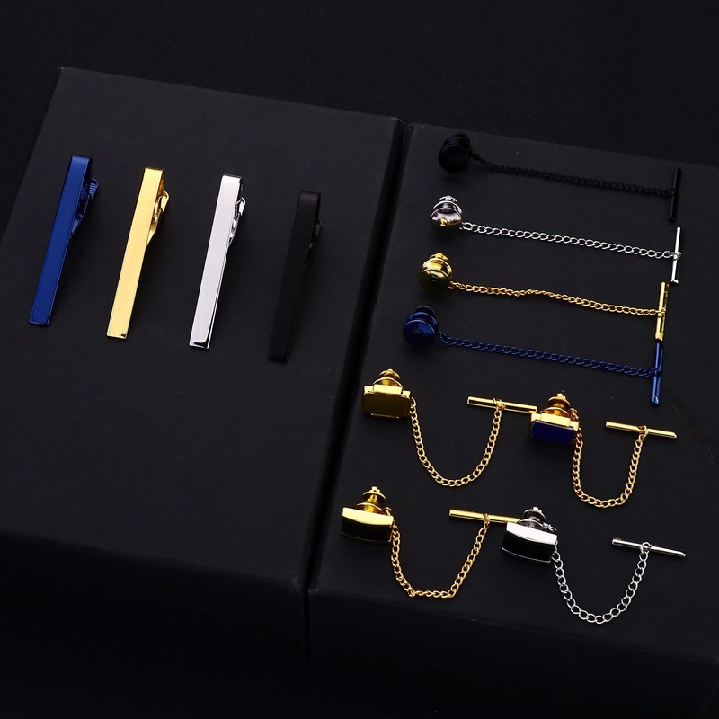 Thunaraz Tie Tacks for Men Tie Bar Clip for Regular