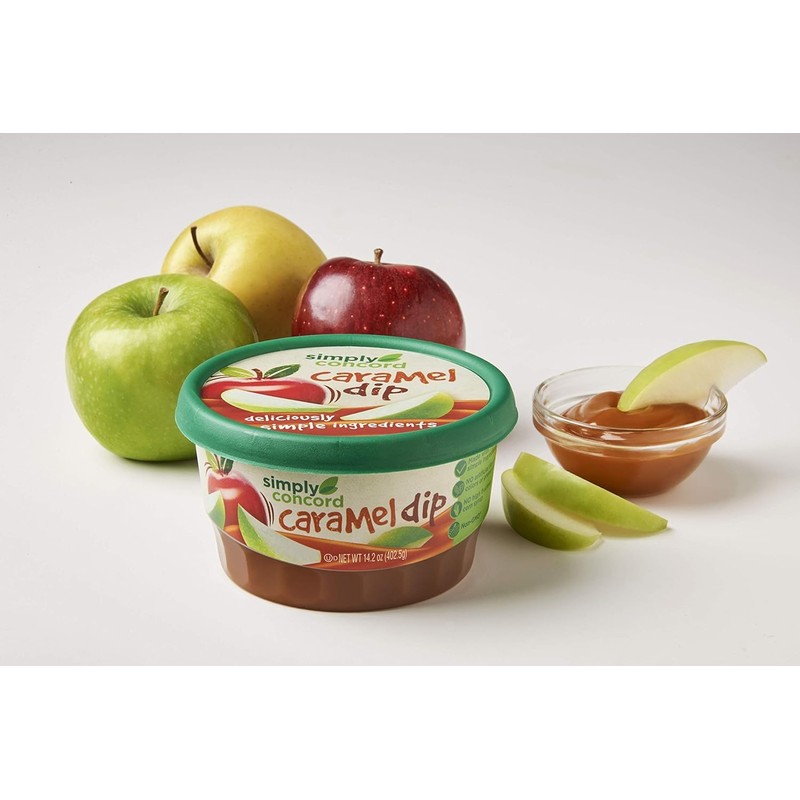 AmishTastes Simply Concord "Clean Label" Single-Serve Caramel Apple Dip (2
