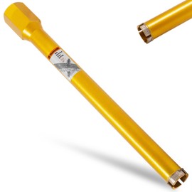 DaduoRi 1 1/4 Inch Wet Core Drill Bit, 1.25" Core Bits for Concrete, 14" Drilling Depth, 1-1/4"-7 Thread Diamond Core Drill for Cured Concrete, Hard Masonry, Brick Block, Cement, Stucco, Stone (32mm)