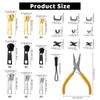 108 Piece Zip Repair Kit HXC Zip Replacement Zip Repair