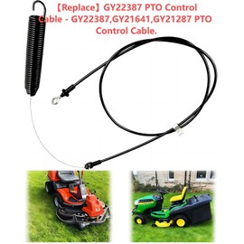 ZLLITONS GY22387 PTO Control Cable for John Dee-re Riding Mower Deck Engagement Clutch Cable 107S D100 D105 D110 D120 D125 D130 E100 E110 E120 E130 X105 X106 X107 X125 X126 X127 X145 Series Tractor