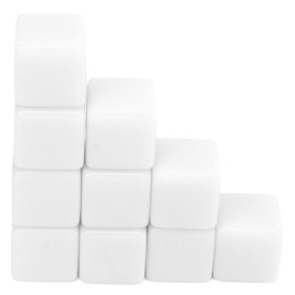 Teaching Dice Write on The Dice 30 Pieces 6 Sides (White)