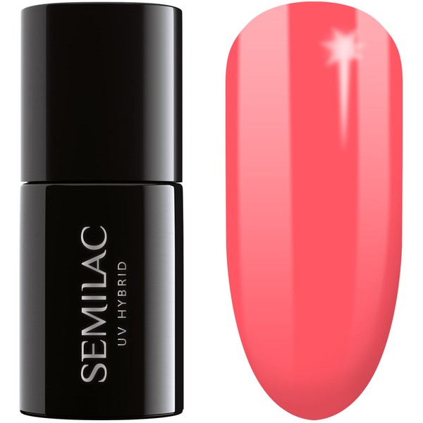 Semilac UV Nagellack 006 Classic Coral 7ml Kollektion Hottie