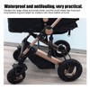 4Pcs/Set Stroller Wheel Protector Covers Black Wheelchair Tire Protector for
