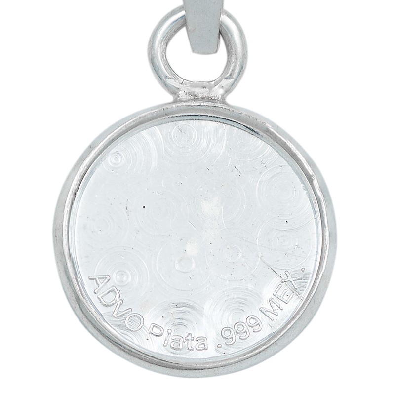 Dije Medalla San Miguel Arcangel Chica Plata Pura Ley 999