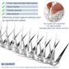 GRECOMEIN Bird Spikes 40 Inch Stainless Steel Bird Deterrent, Snake