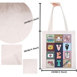Vet Gift Vet Tote Bag for Veterinarian Vet Tech Gift Veterinary Nurse Gift Vet Assistant Gift (Vet Tote)