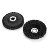 ASHATA Poly Strip Wheel, 5Pcs 100mm Black Poly Strip Wheel