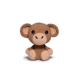 CIRCULO Amigurumi Crochet Kit - Safari - All Included, Easy Instructions - Crochet Kit for Beginners - Crochet Set - Animal Crochet Kit, Premium Amigurumi Yarn for Crocheting – Monkey