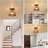 Semi Flush Mount Ceiling Light, Mid-Century Modern Ceiling Light Fixture,