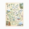 Sequoia & Kings Canyon Map Poster – 18x24 Vintage-Style Lithographic