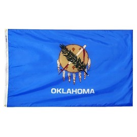 4x6' Oklahoma Nylon State Flag - All Weather, Durable, Outdoor Nylon Flag - All Star Flags