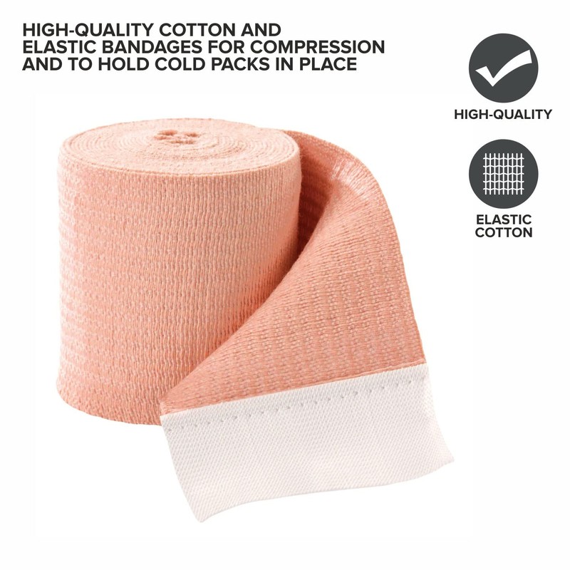 Mueller 2" x 5.3 ft Elastic Bandages, Cotton and Elastic,