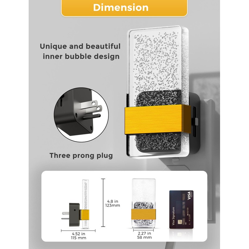 L LOHAS LED Night Light, Bathroom Night Lights Plug Into