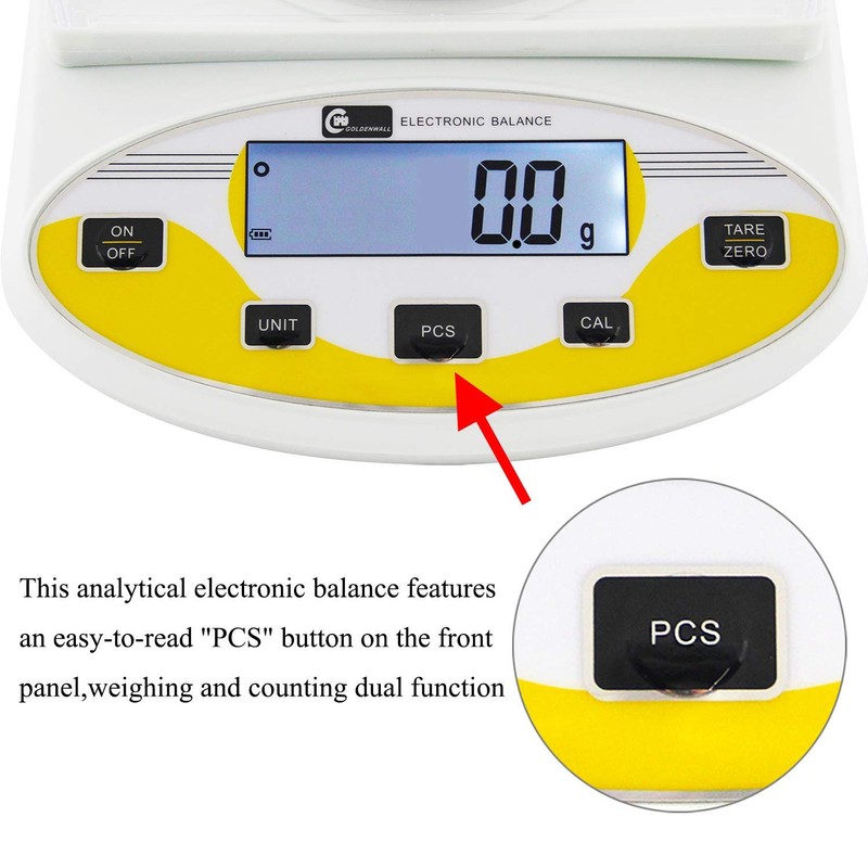 CGOLDENWALL Large Range Lab Digital Analytical Balance Lab Precision Scale