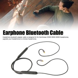 Bluetooth 5.0 Headphone Adapter Cable, Wireless Headphone MMCX Cable with Microphone and Controller for IE300 IE600 IE900