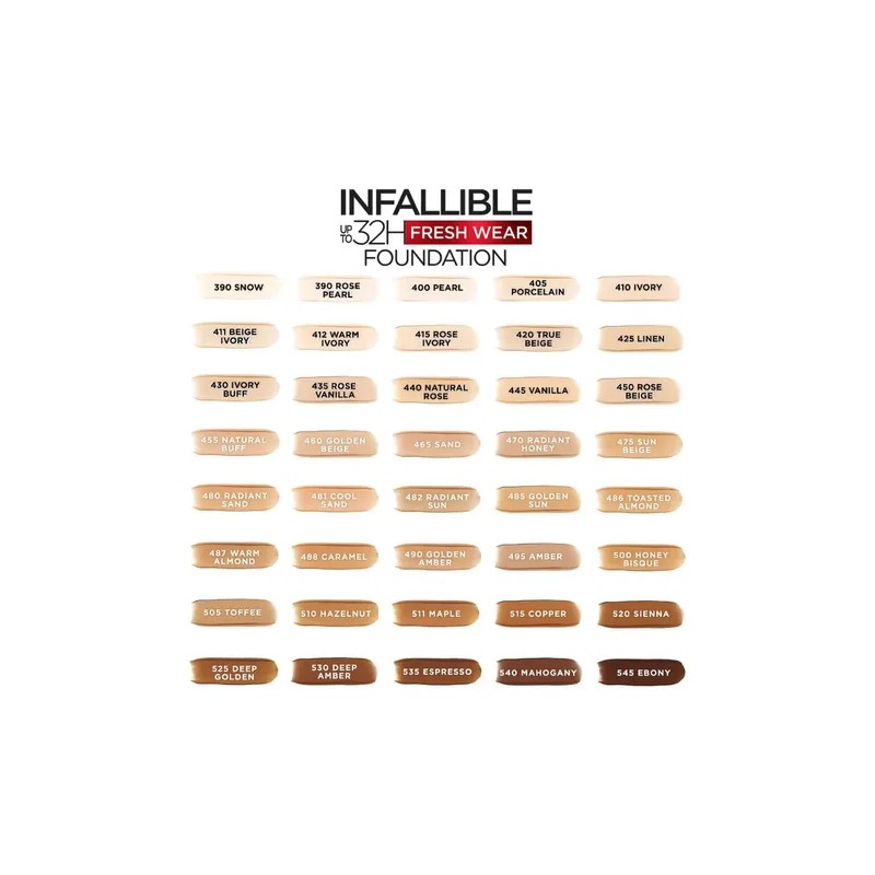 L'oréal Paris Infallible 32hr Fresh Wear 25 Base 30 Ml