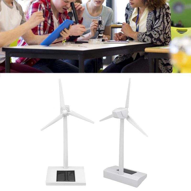 VBESTLIFE Mini Solar Windmill Toy, Educational Science Teaching Desk Windmill
