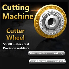 WANGCL Tile Cutter Wheel Tungsten Carbide High Hardness Alloy Cutting Wheel Suit for Glass Cutters Hand Tile Cutters Mosaic Cutters- Gold 50000M