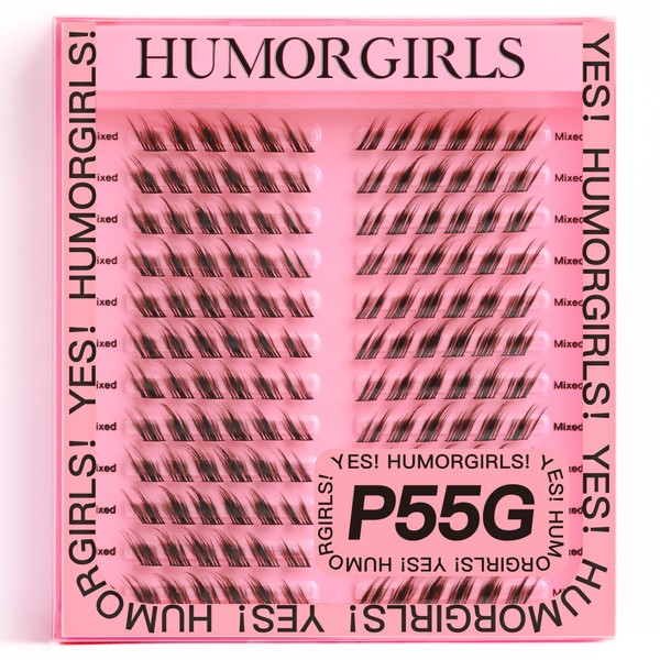 HUMORGIRLS Lash Clusters HUMORGIRLS P55G 144 Pcs Cluster Lashes DIY