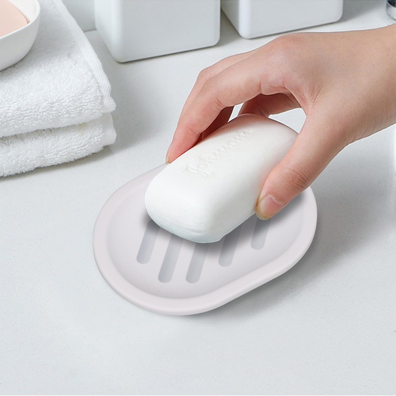 TOPSKY 2-pack Soap Dish, Soap Holder, Soap Saver, Easy Cleaning,