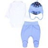 TupTam Baby Clothes Set Body Romper Hat Teddy Bear -