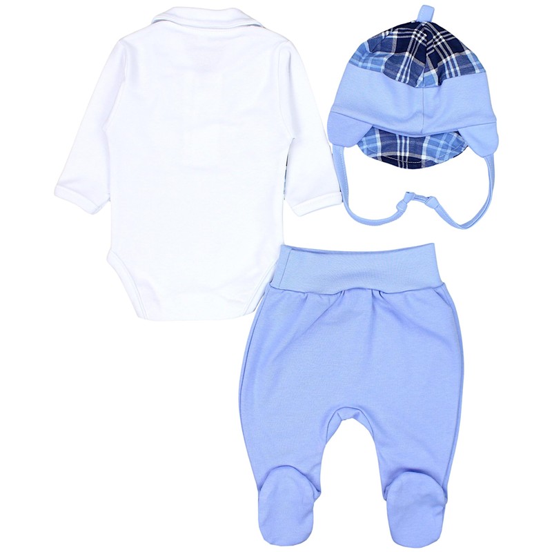 TupTam Baby Clothes Set Body Romper Hat Teddy Bear -