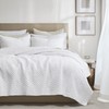 palassio White 100% Cotton Quilt Queen Size Bedding Sets with