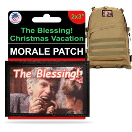 Uncle Lewis The Blessing Christmas Morale Patch | 2x3 Funny Tactical Christmas Patch by RedheadedTshirts | Christmas Vacation Patch for Your Tactical Gear, Plate Carrier Accessories, Backpack and hat