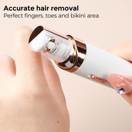 Pluxy Epil Pro 3.0 Facial Hair Remover for Women, Flawless Epilator with Built-in LED Light, Portable Electric Hair Removal Device for Face, Lips, Chin, Eyebrows, Arms