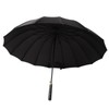 Large Umbrella Automatic Open 16 Ribs Waterproof with Cover Long