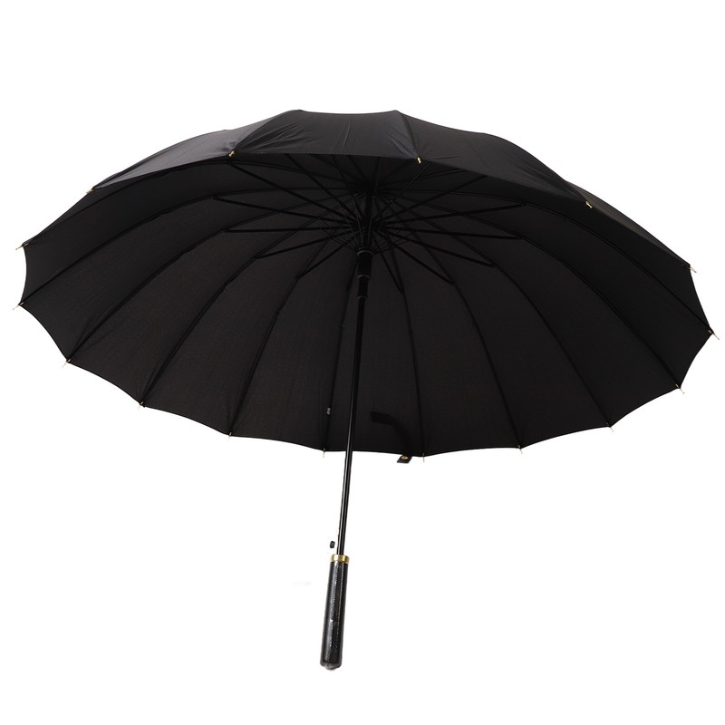 Large Umbrella Automatic Open 16 Ribs Waterproof with Cover Long