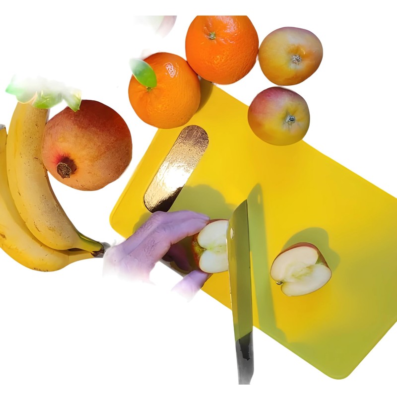 RuiLuxeKitchen Chopping Boards,2 Pcs Cutting Mats,Colourful Chopping Boards,Kitchen Accessories,Kitchen Gadgets,Dish