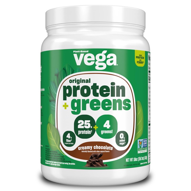 Vega Protein and Greens Protein Powder Creamy Chocolate (11 Servings)