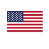 USA Flag Vinyl Sticker, 7 inches by 3.8 inches
